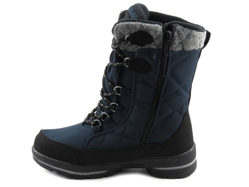 Dětské sněhule s membránou a softshellem - AMERICAN CLUB SN14/23, tmavě modrá