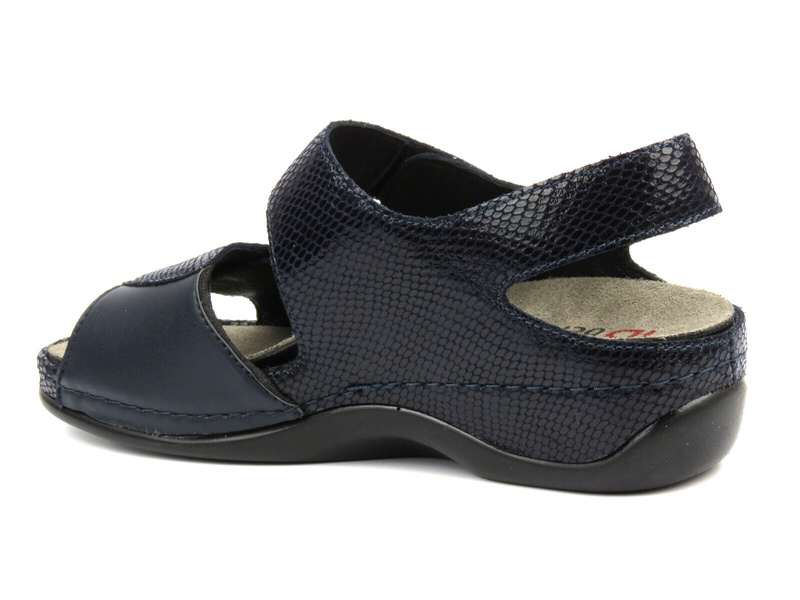 Dámské zdravotní sandály - Berkemann RINA Stretch 01040, tmavě modrá