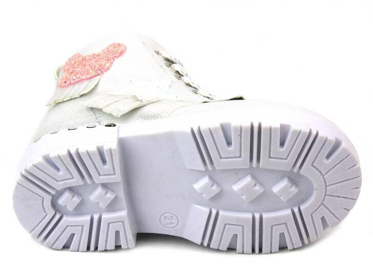 Dětské boty s hvězdou a medvídkem - Navy Dot 22-61060, stříbrná