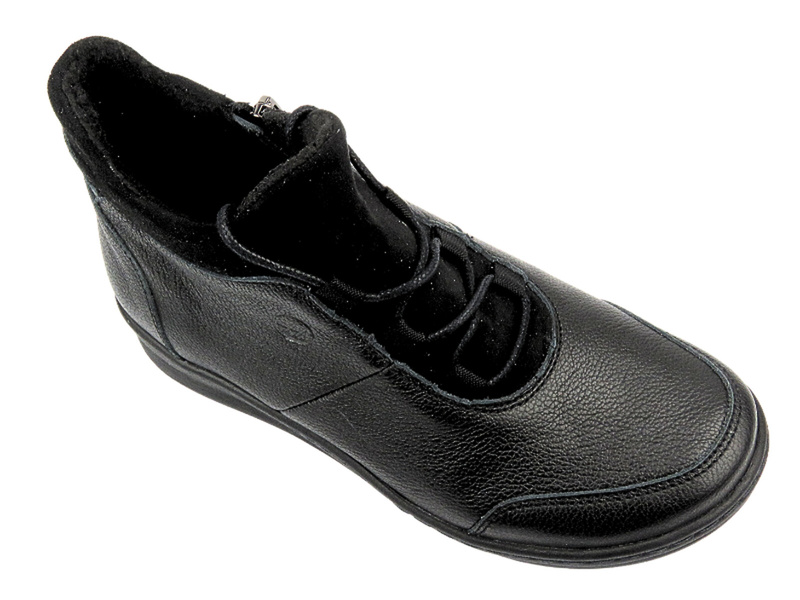 Pohodlné dámské boty z měkké kůže - Helios 564, černá