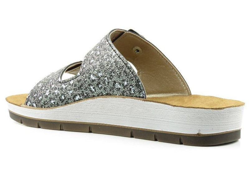 Dámské žabky se vzorovanými proužky - INBLU CP-10, černé