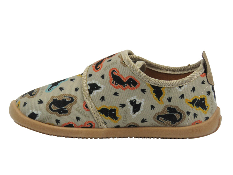 Teplé bačkory, dětské boty na suchý zip - BEFADO 902X044, šedé