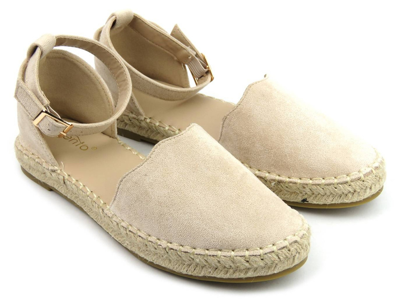 Espadrilky, dámské sandály Evento 22SD35-4591, béžové