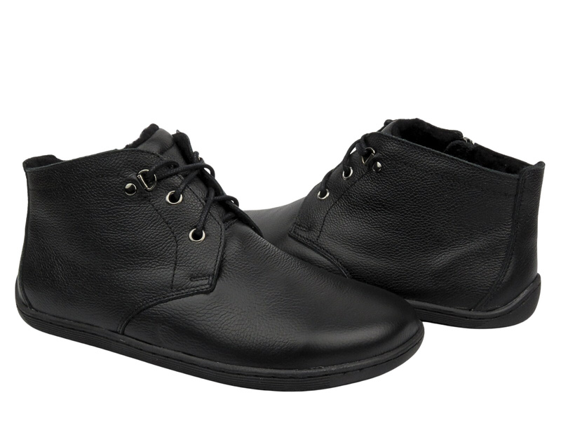 Barefoot minimalistické dámské kotníkové boty černé Helios Komfort 501P