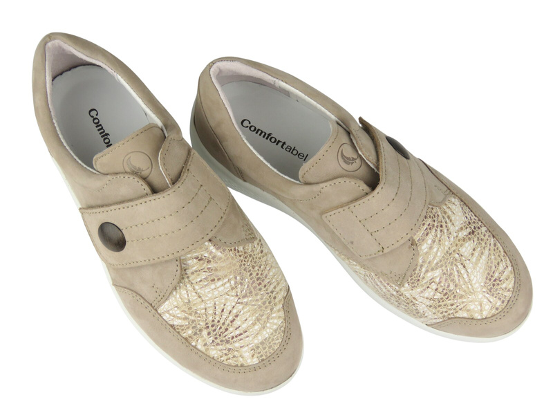Pohodlné dámské polobotky z nubukové kůže Comfortabel 940451-08, béžové