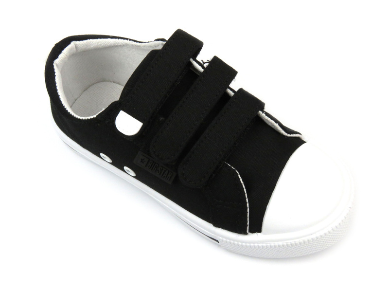 Dětské tenisky, sportovní boty na suchý zip - Big Star LL374011, černé