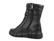 Kožené kotníkové boty, dámské pracovní s vlnou - HELIOS Komfort 611-2, černé