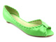 Lodičky na nízkém podpatku, balerínky - Free Ness FN-181, zelené