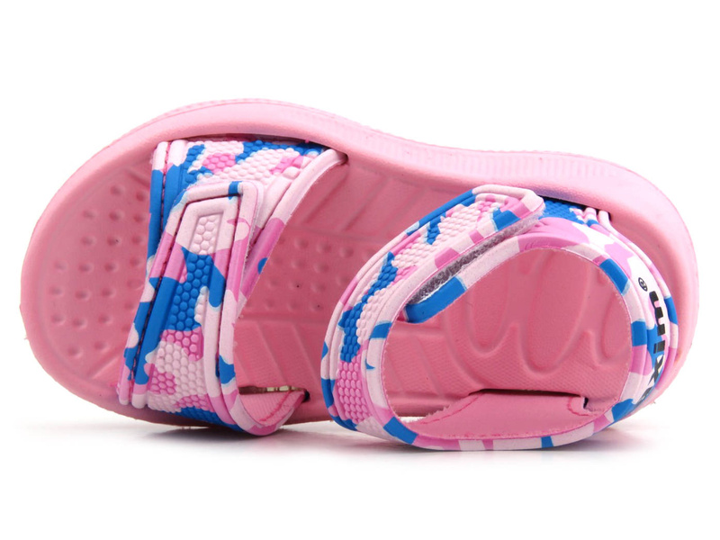Dětské pěnové sandály na suchý zip - AXIM 2234, růžové