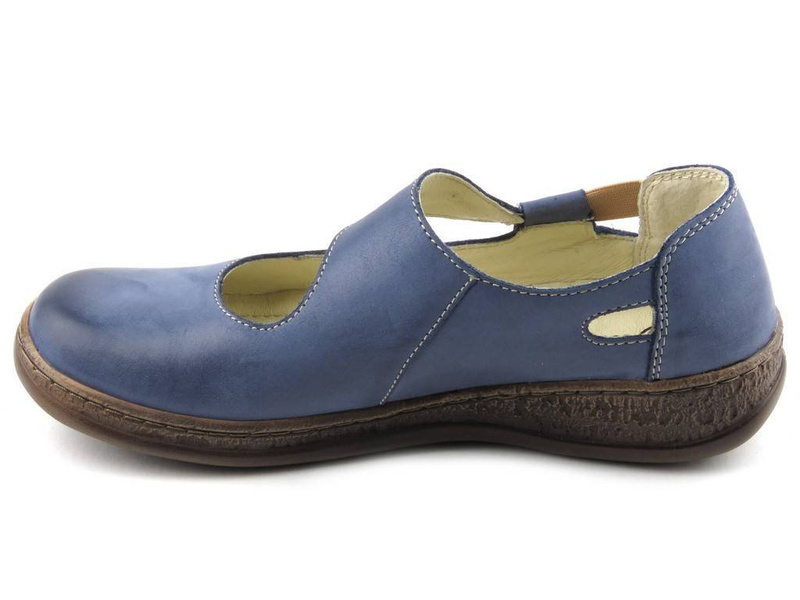 Pohodlné dámské boty s měkkou stélkou - Helios Komfort 655, tmavě modrá