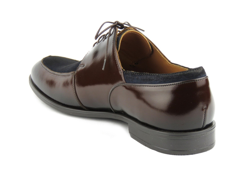 Pánské kapouny z vysoce kvalitní kůže - Conhpol 8502, hnědá