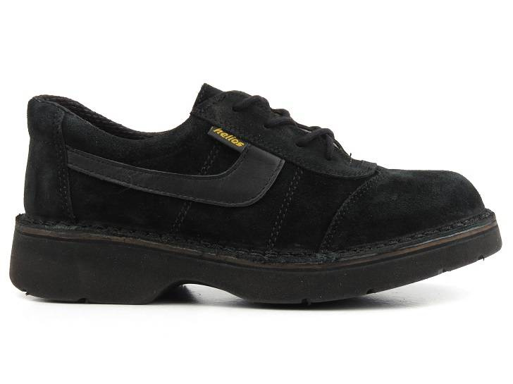 Pánská obuv pro mládež z přírodní kůže - HELIOS 607, černá