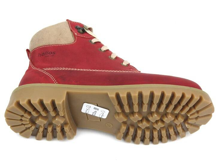 Dámské kozačky - HELIOS Komfort 555, červené