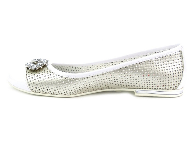 Elegantní balerínky vyrobené z přírodní kůže - Solo Femme 91102