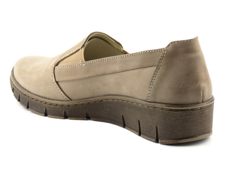 Pohodlné dámské nazouváky - Helios Komfort 350, béžová