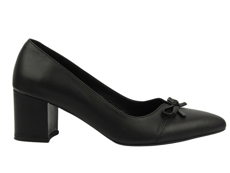 Elegantní vysoké podpatky se špičatou špičkou - Venezia 208 PELLE, černá