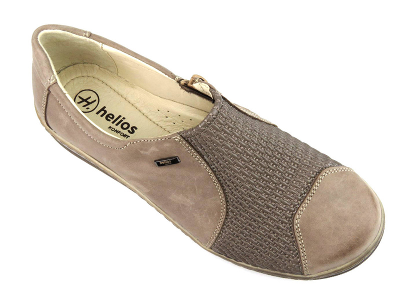 Dámská kožená obuv pro citlivá chodidla - HELIOS Komfort 714, béžová