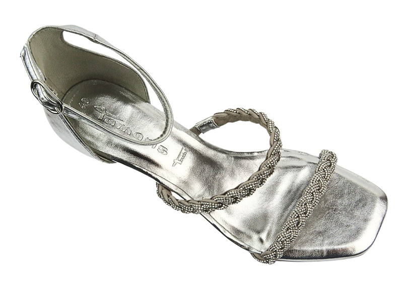 Elegantní dámské sandály na vysokém podpatku - Tamaris 1-28035-42, zlaté