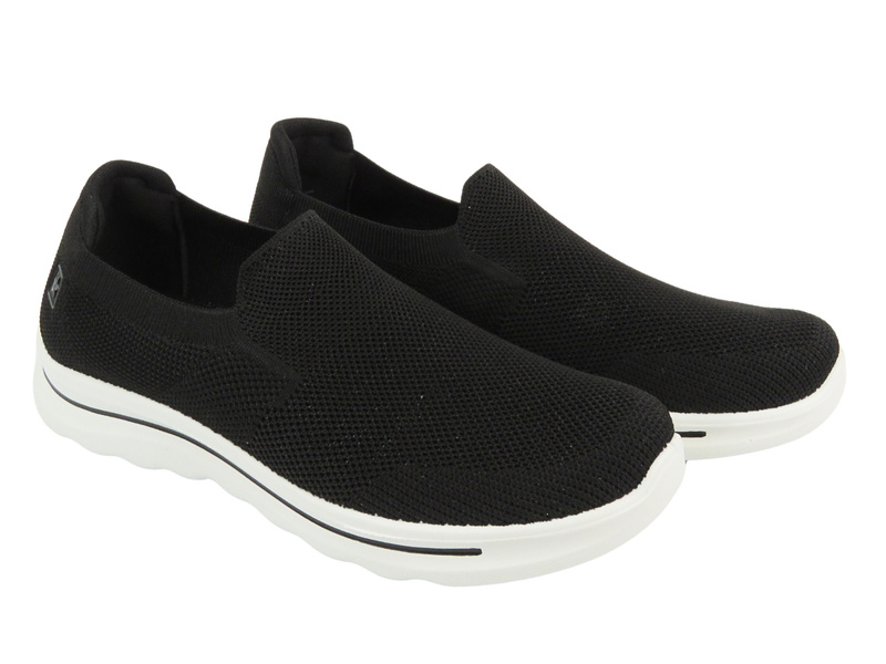 Pohodlné pánské sportovní boty, tenisky - NOVINKY 22MN02-4827, černé