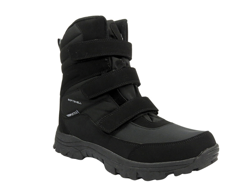 Pánské sněhule, trappery - AMERICAN CLUB Softshell SN 49/24, černé