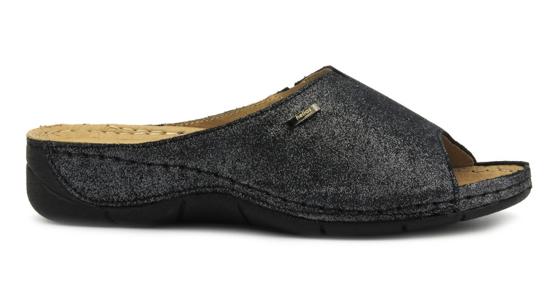 Pohodlné měkké žabky pro ženy HELIOS Comfort 105, černé