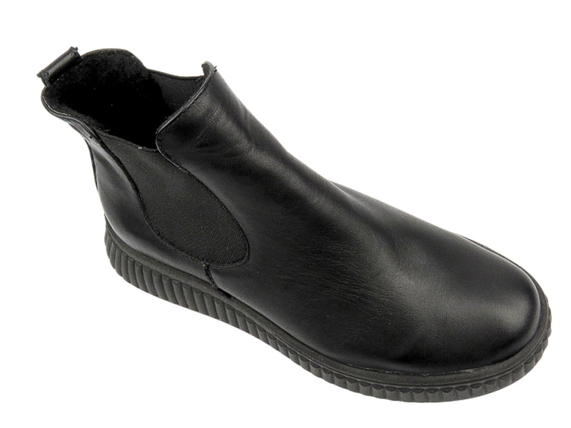 Pohodlné dámské lodičky z měkké kůže HELIOS Comfort 510P, černé