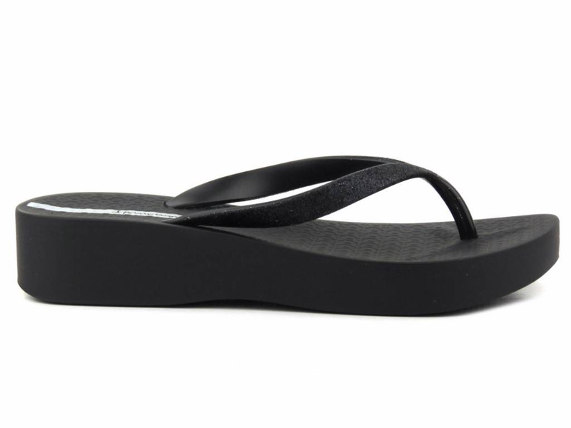 Dámské žabky na platformě - Ipanema 83386, černé se třpytkami