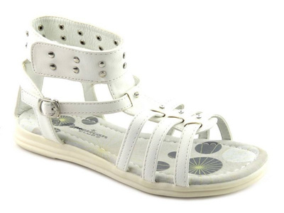 Dětské dívčí sandály American Club XDB 103521, bílé
