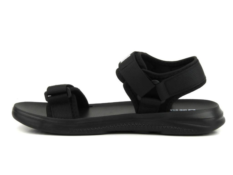 Pánské sportovní sandály na suchý zip - Big Star HH174842, černé