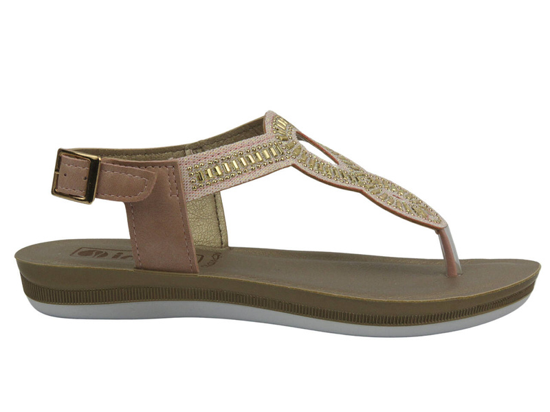 Dámské zdravotní žabky s korkovou stélkou - Inblu VR7B, bílá