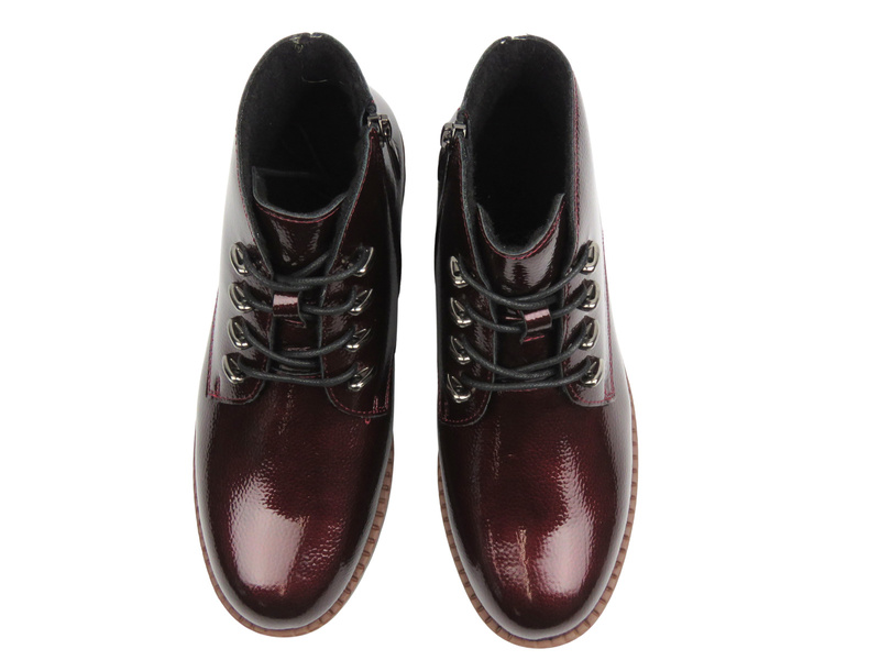 Zateplené dámské kotníkové boty - Potocki 23-12168, béžové