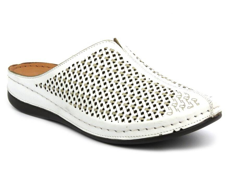 Dámské žabky na platformě - Comfortabel 700537-03, bílá