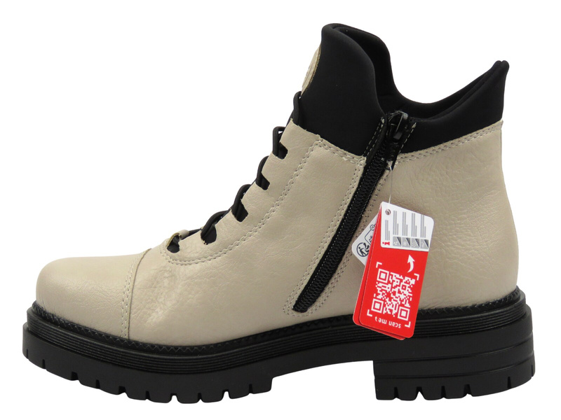 Pohodlné dámské kotníkové boty Rieker Y3163-60, béžové