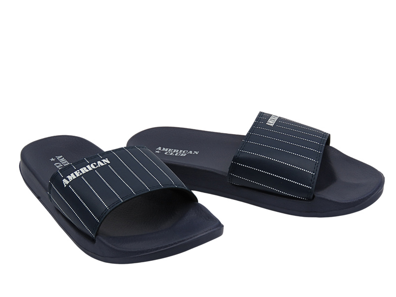 Pánské sportovní pantofle American Club modré NH 87/23