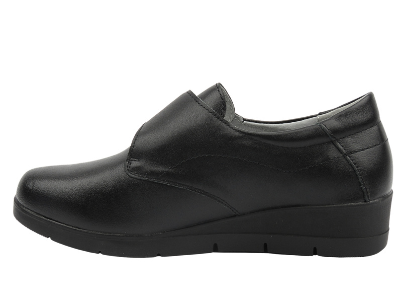 Dámské kožené polobotky černé N.A.W DM25-JHY202