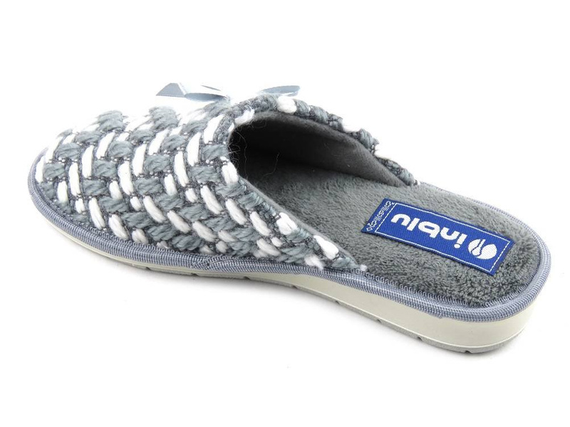 INBLU JANA měkké dámské pantofle, šedé