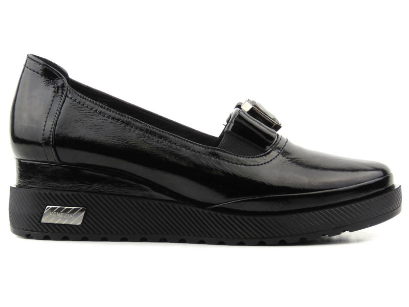 Elegantní dámské boty na malém klínku - VENEZIA 131180, černé