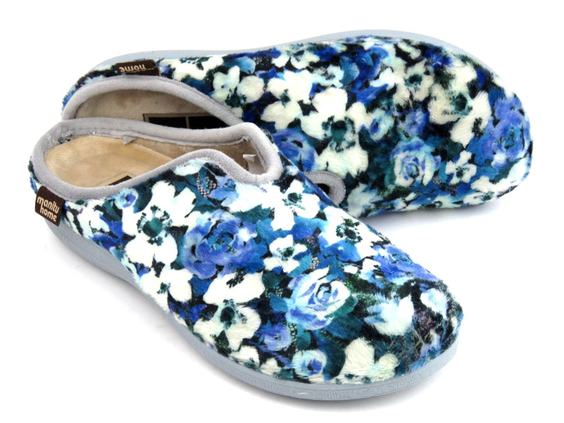 Dámské pantofle s vyjímatelnými vložkami - MANITU 320075-05, modré