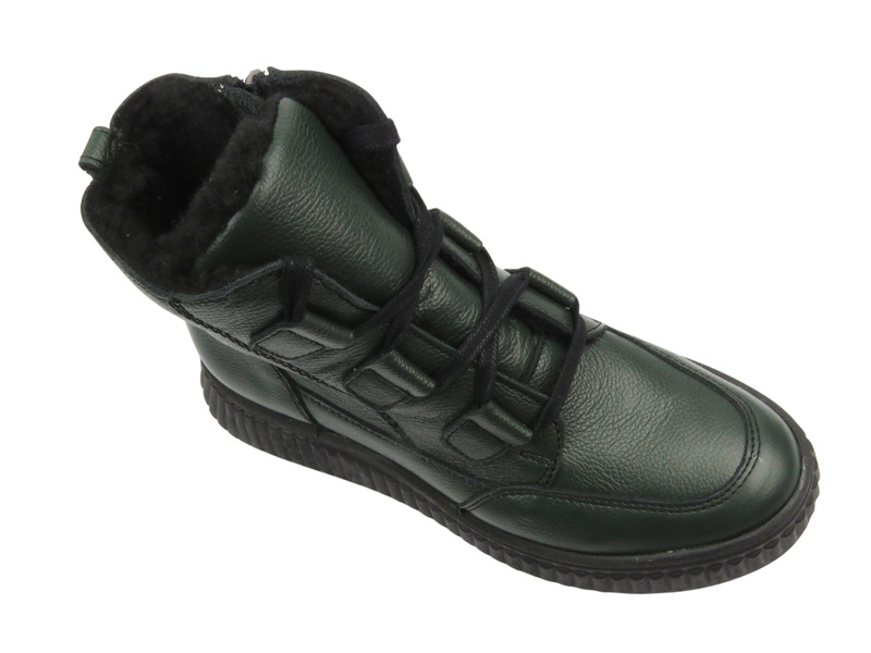 Dámské kozačky polské značky HELIOS Comfort 559 Brown se zipem