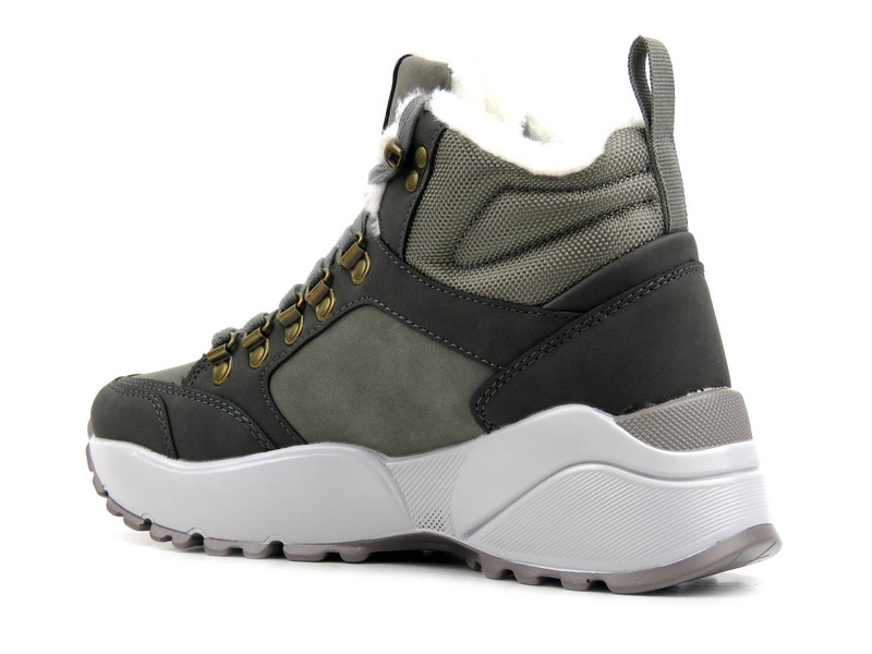 Teplé dámské sněhule se silnou podrážkou - LEE COOPER LCJ-21-31-0620L, šedé