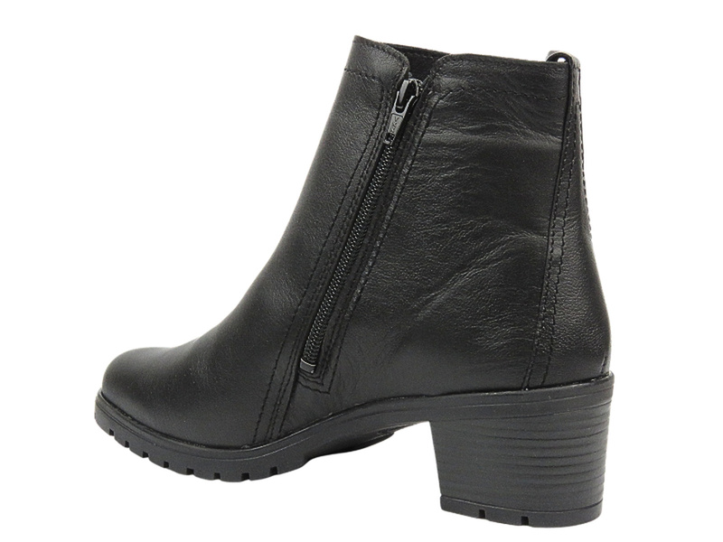 Dámské zateplené boty - Comfortabel 960352-01 Black with Zipper