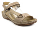 Kožené dámské sandály polské značky HELIOS Komfort 249, béžové