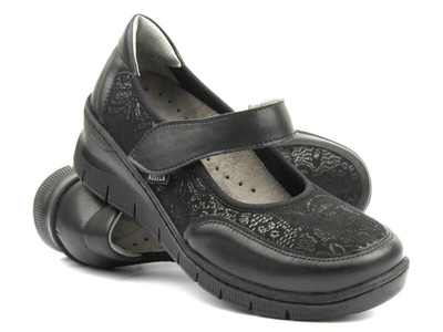 Pohodlné, měkké dámské boty se strečem - AXEL 1437, černá