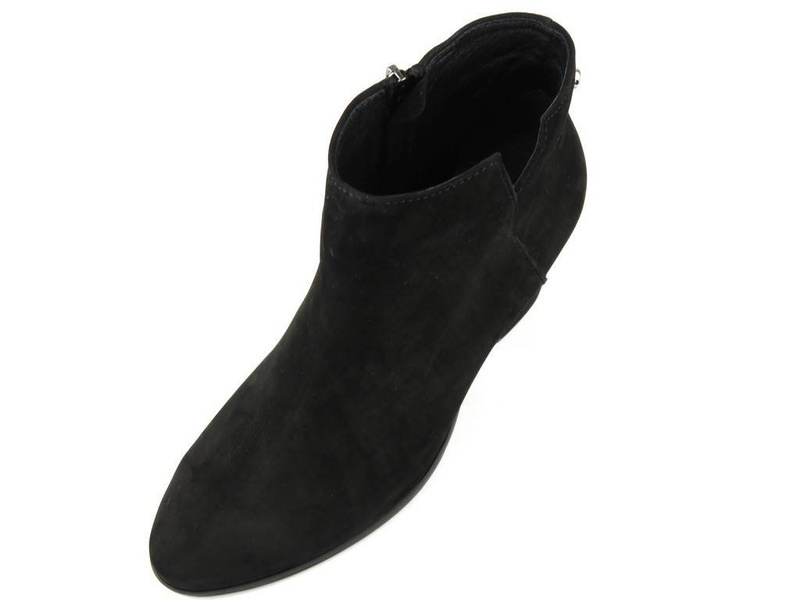 Elegantní dámské kotníkové boty na vysokém podpatku - Venezia 7380, černé