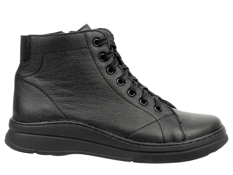 Dámské boty zateplené plstí - HELIOS Comfort 517, černá 3