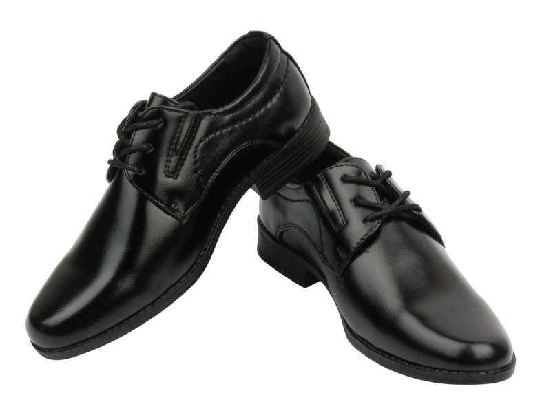 Elegantní dětské polobotky, komunioní boty - Unisoft 24ML26-6777, černé