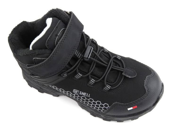 Dětské sněhule se softshellem a tripletexem - AMERICAN CLUB HL 25/22, černé