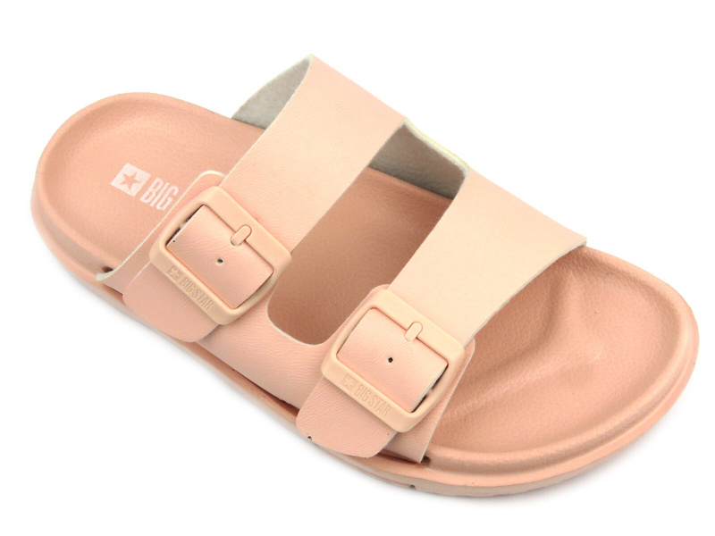 Dámské gumové žabky s přezkou - Big Star LL274615, černé