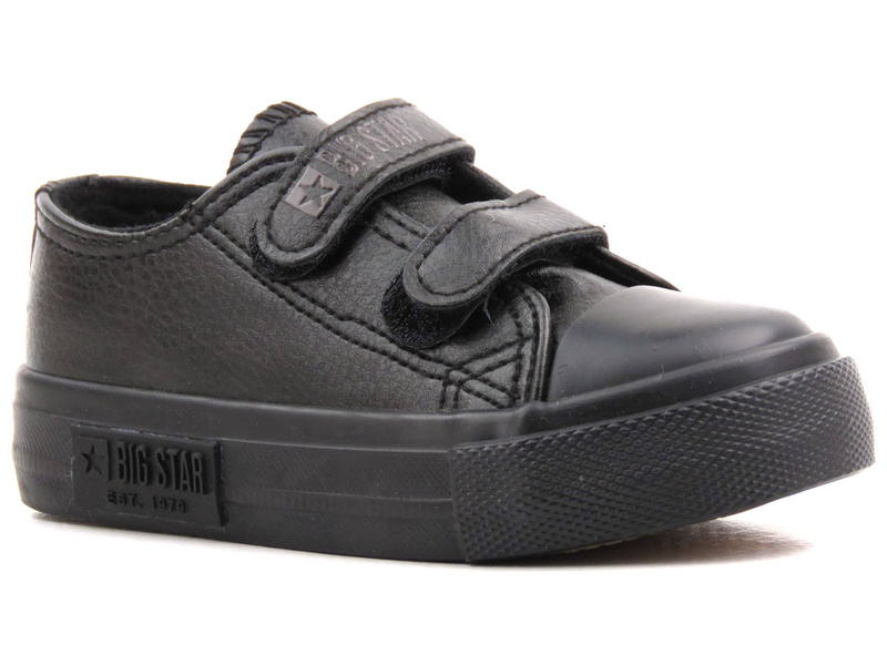 Dětské a mládežnické tenisky z ekokůže - BIG STAR KK374092, černé