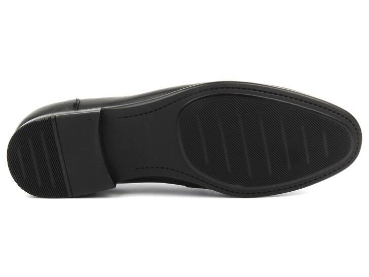 Wysokogatunkowe mokasyny męskie JOHN DOUBARE 628A-H-888, szare w kratkę